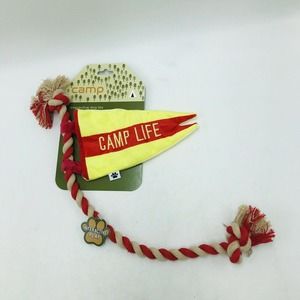 Camp Life Rope Dog Toy Crinkles Posh Paws NYC New